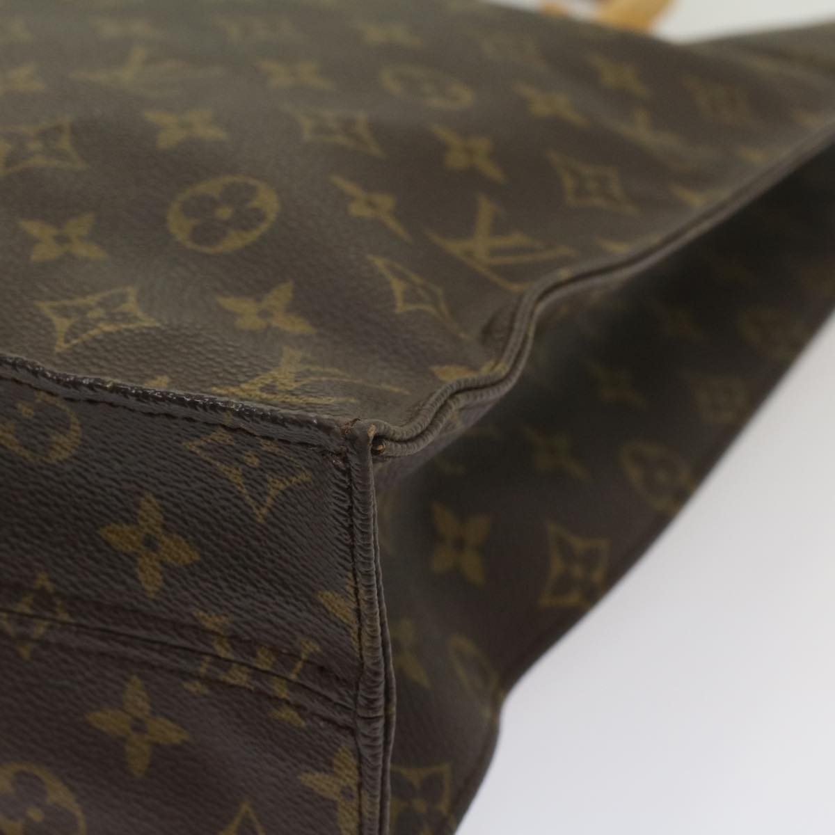 LOUIS VUITTON Monogram Sac Plat Hand Bag M51140 LV fm2825