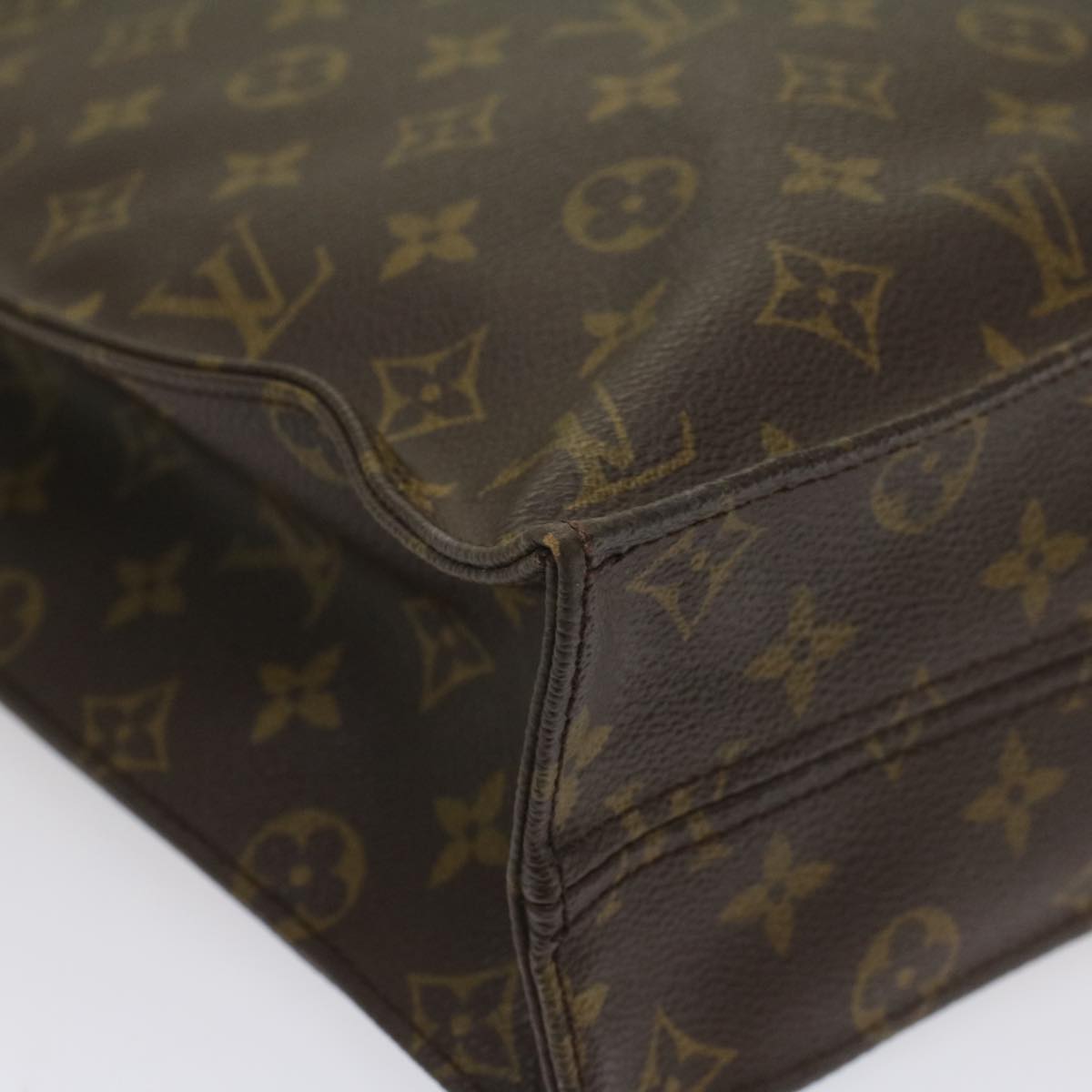 LOUIS VUITTON Monogram Sac Plat Hand Bag M51140 LV fm2825