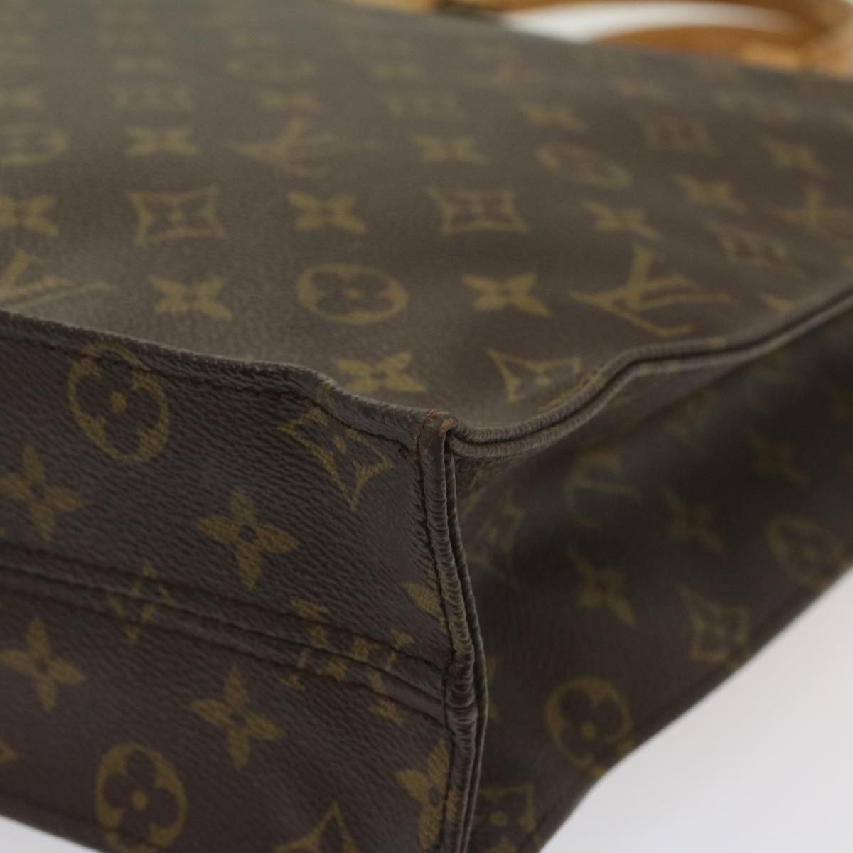LOUIS VUITTON Monogram Sac Plat Hand Bag M51140 LV fm2825