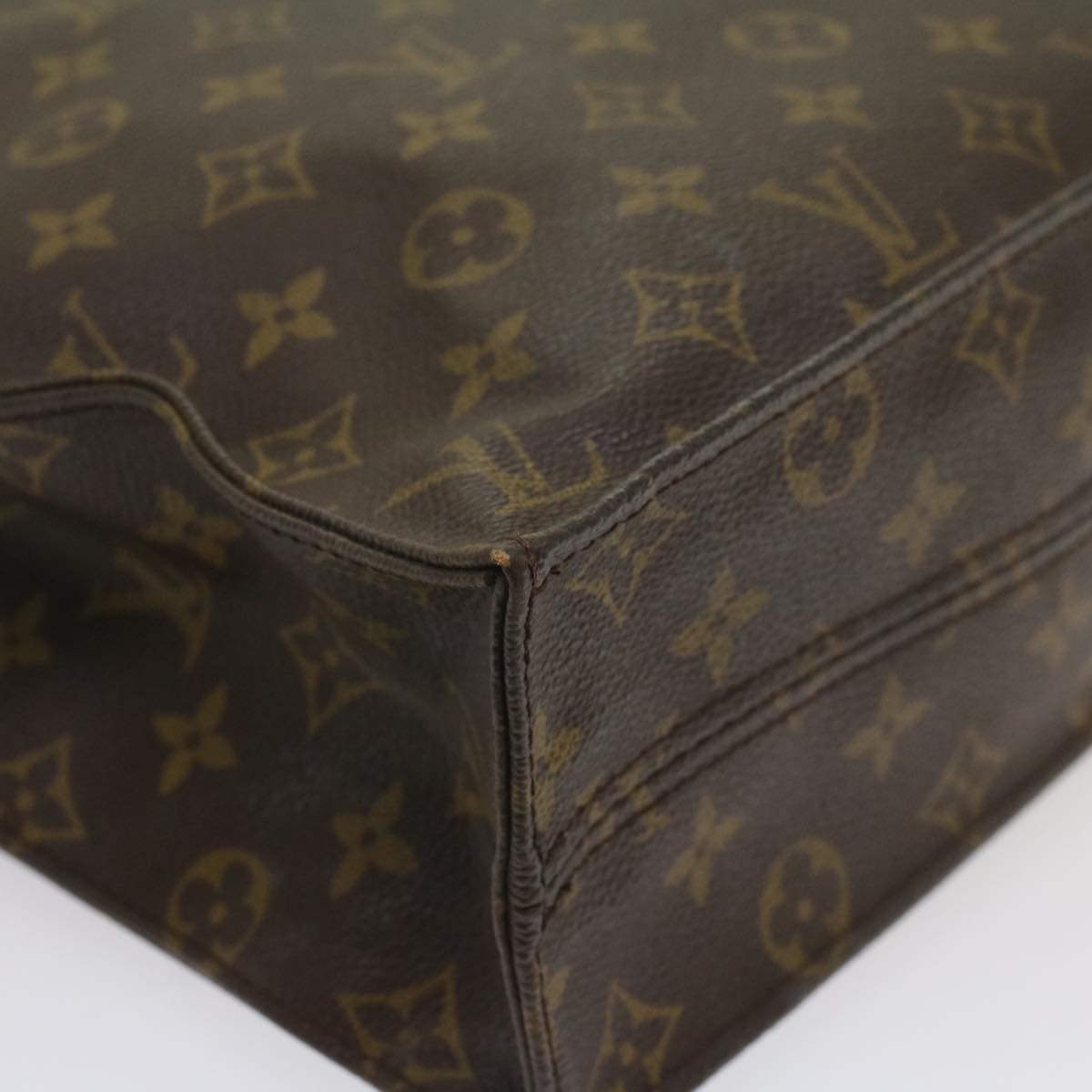 LOUIS VUITTON Monogram Sac Plat Hand Bag M51140 LV fm2825
