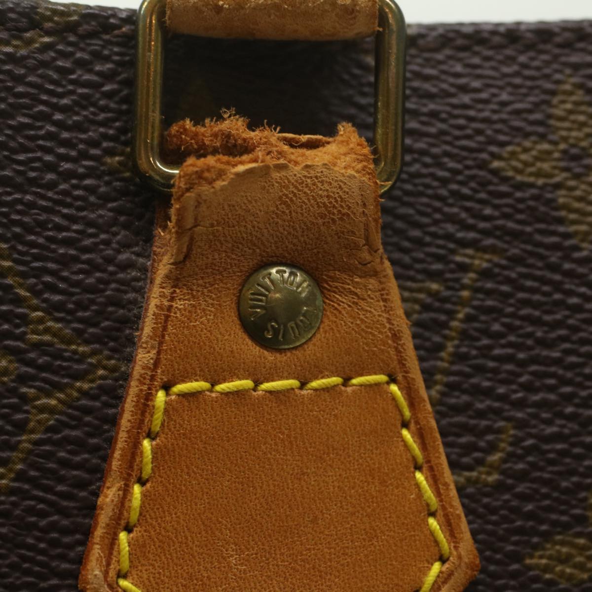 LOUIS VUITTON Monogram Sac Plat Hand Bag M51140 LV fm2825