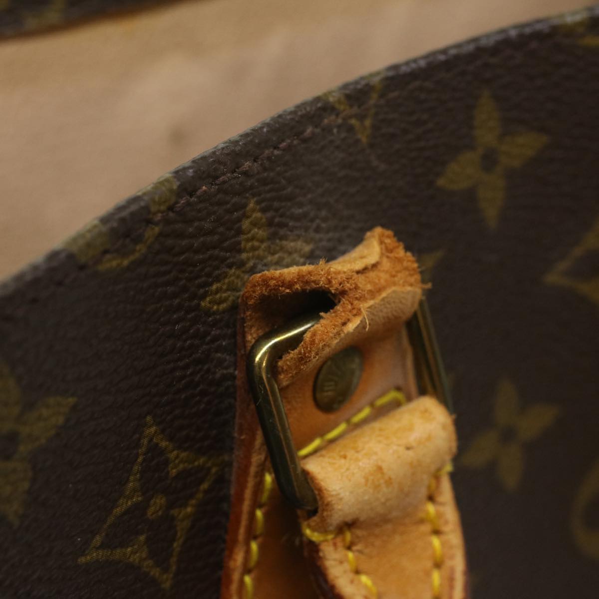 LOUIS VUITTON Monogram Sac Plat Hand Bag M51140 LV fm2825