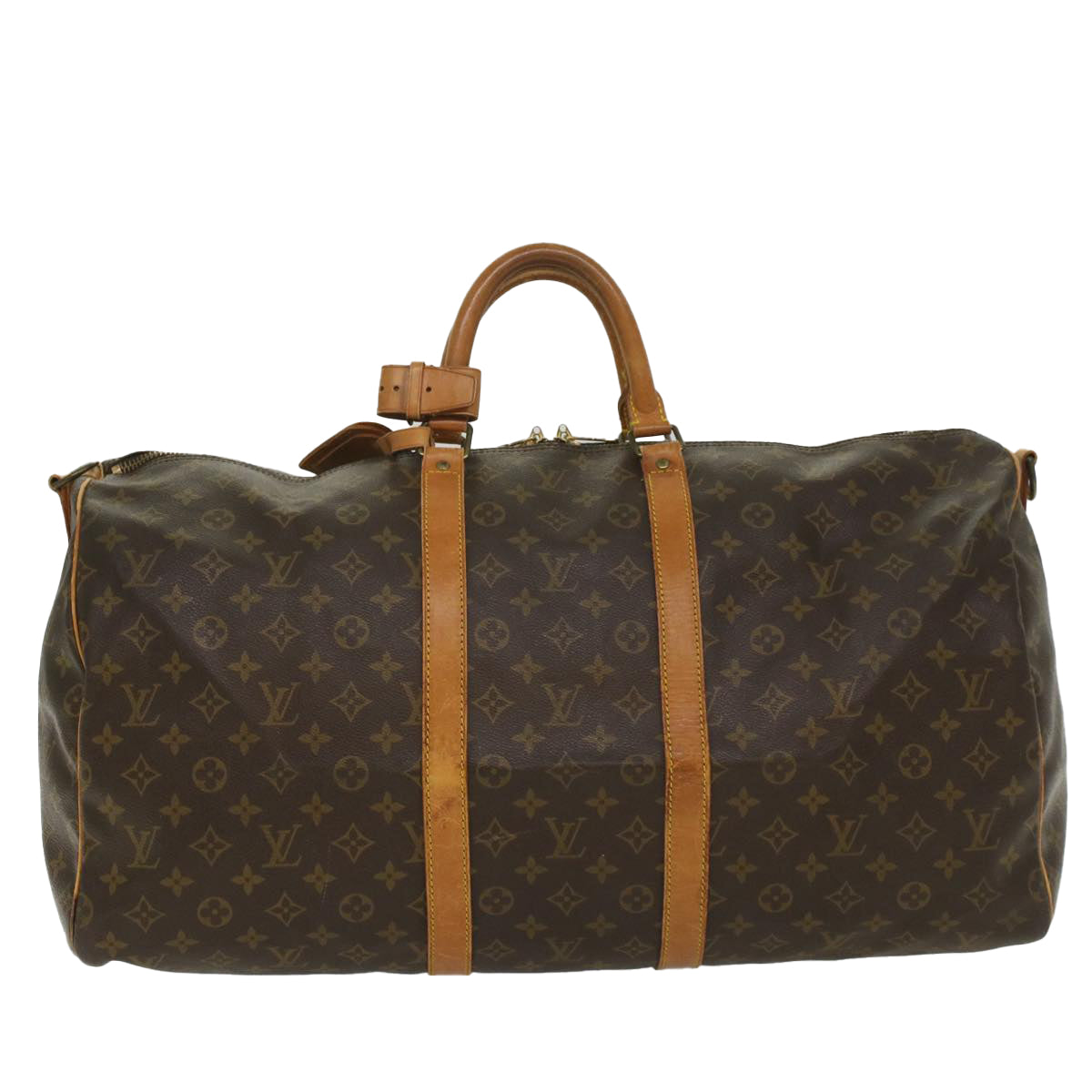 LOUIS VUITTON Monogram Keepall Bandouliere 55 Boston Bag M41414 LV fm2830