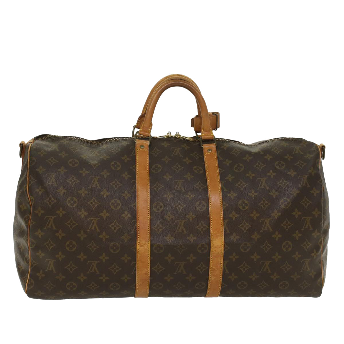 LOUIS VUITTON Monogram Keepall Bandouliere 55 Boston Bag M41414 LV fm2830