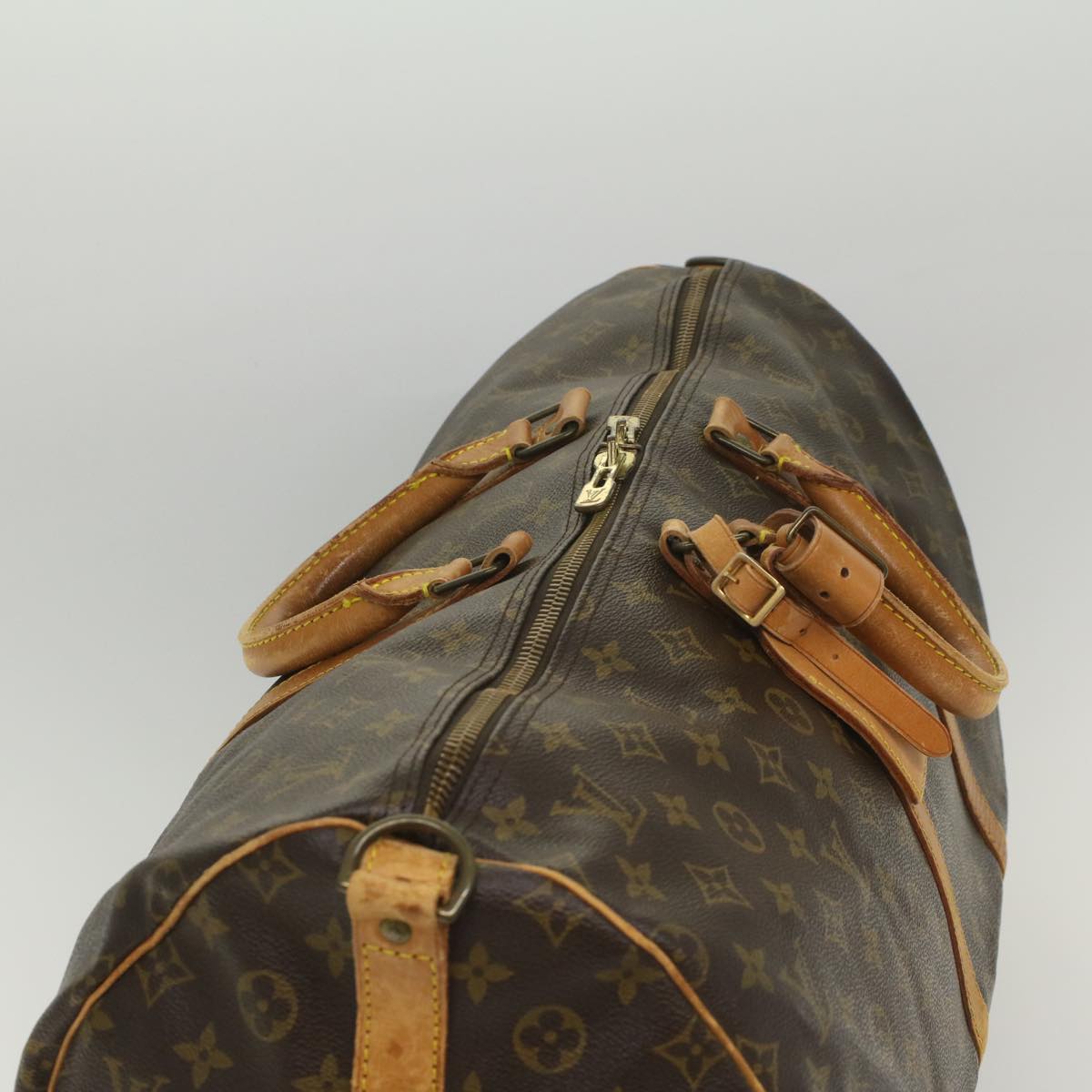 LOUIS VUITTON Monogram Keepall Bandouliere 55 Boston Bag M41414 LV fm2830