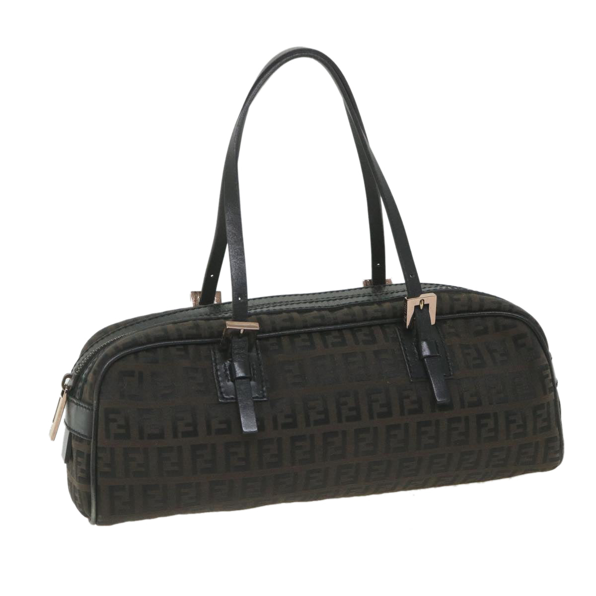 Luxury FendiZucchino Canvas Hand Bag Blackfm2914