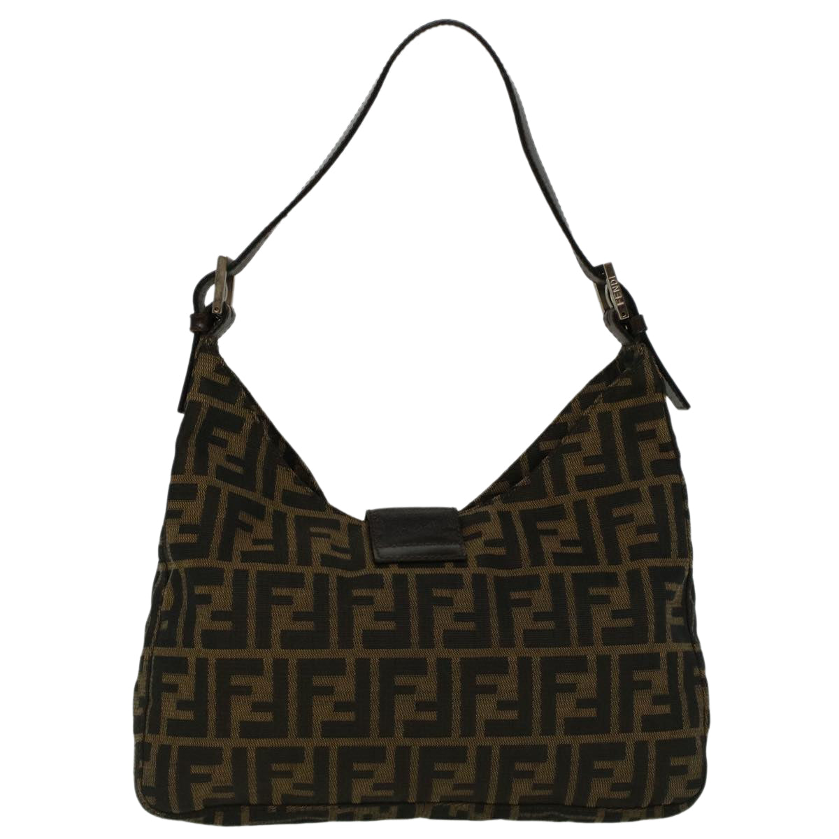 Luxury FendiZucca Canvas Mamma Baguette Hand Bag Brownfm2916