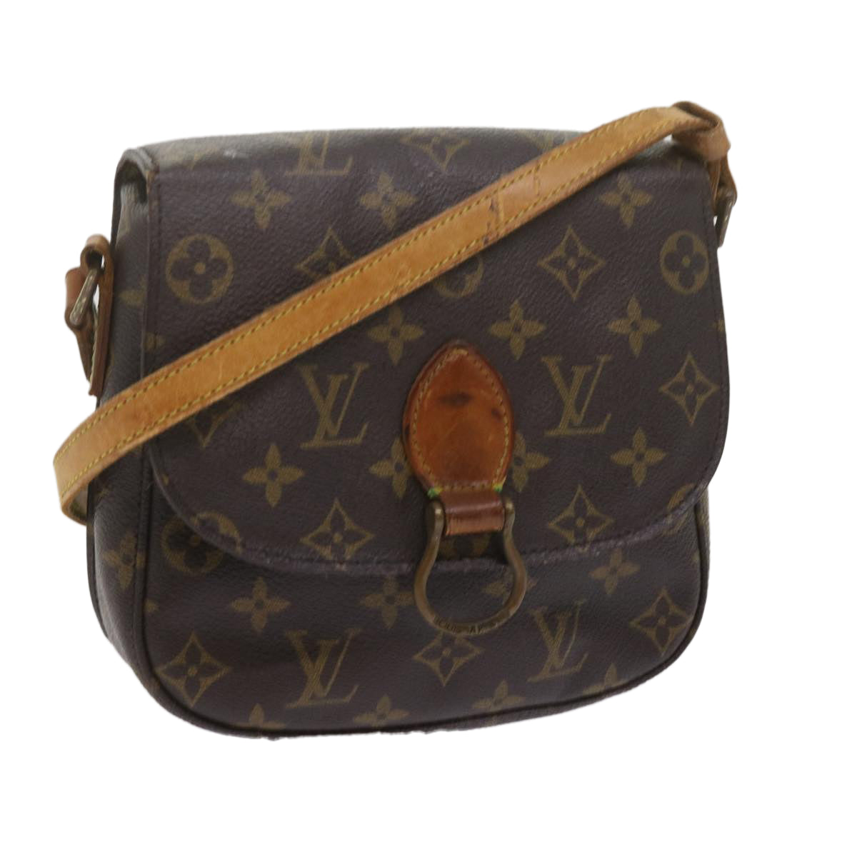 LOUIS VUITTON Monogram Saint Cloud MM Shoulder Bag M51243 LV fm2997