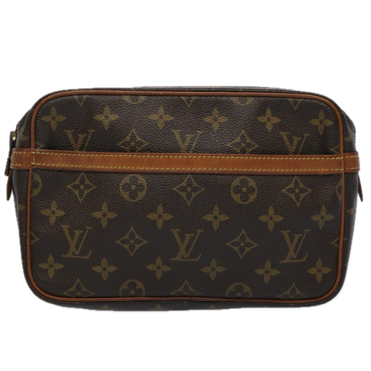 LOUIS VUITTON Monogram Compiegne 23 Clutch Bag M51847 LV fm3003