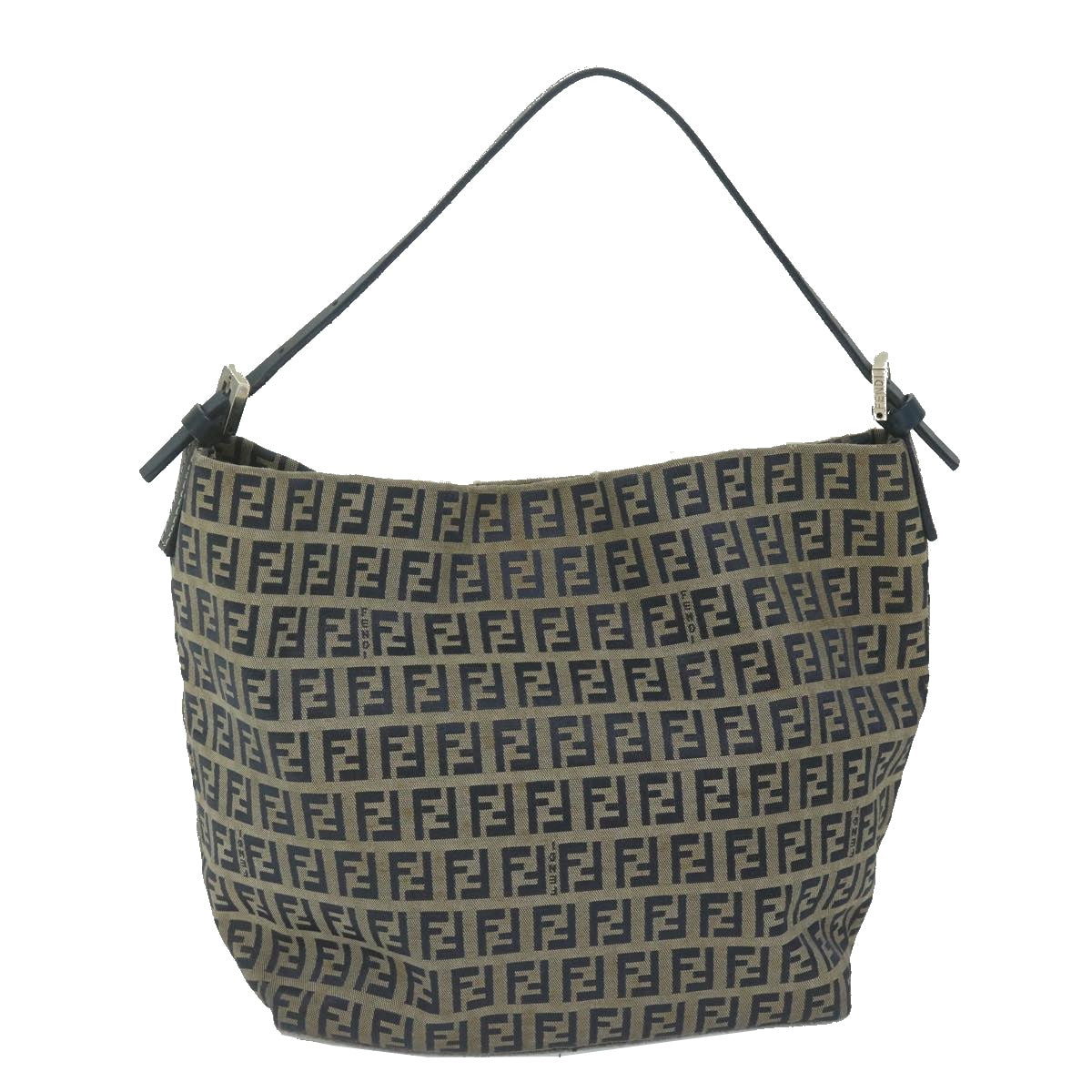 Luxury FendiZucchino Canvas Shoulder Bag Navyfm3014