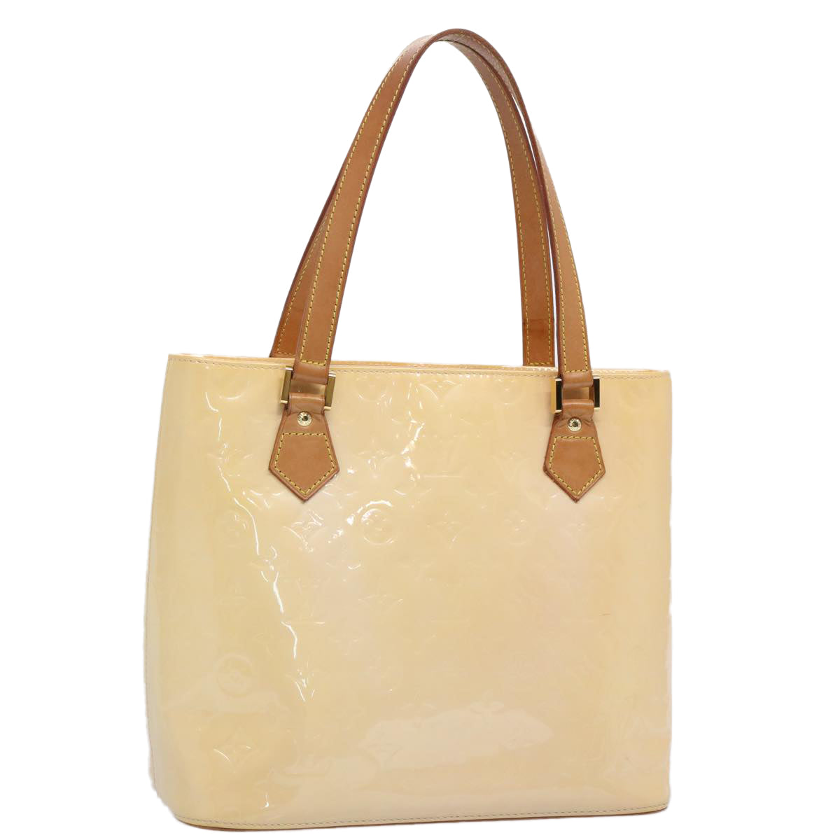 LOUIS VUITTON Monogram Vernis Houston Bag Marshmallow Pink M91302 fm3016