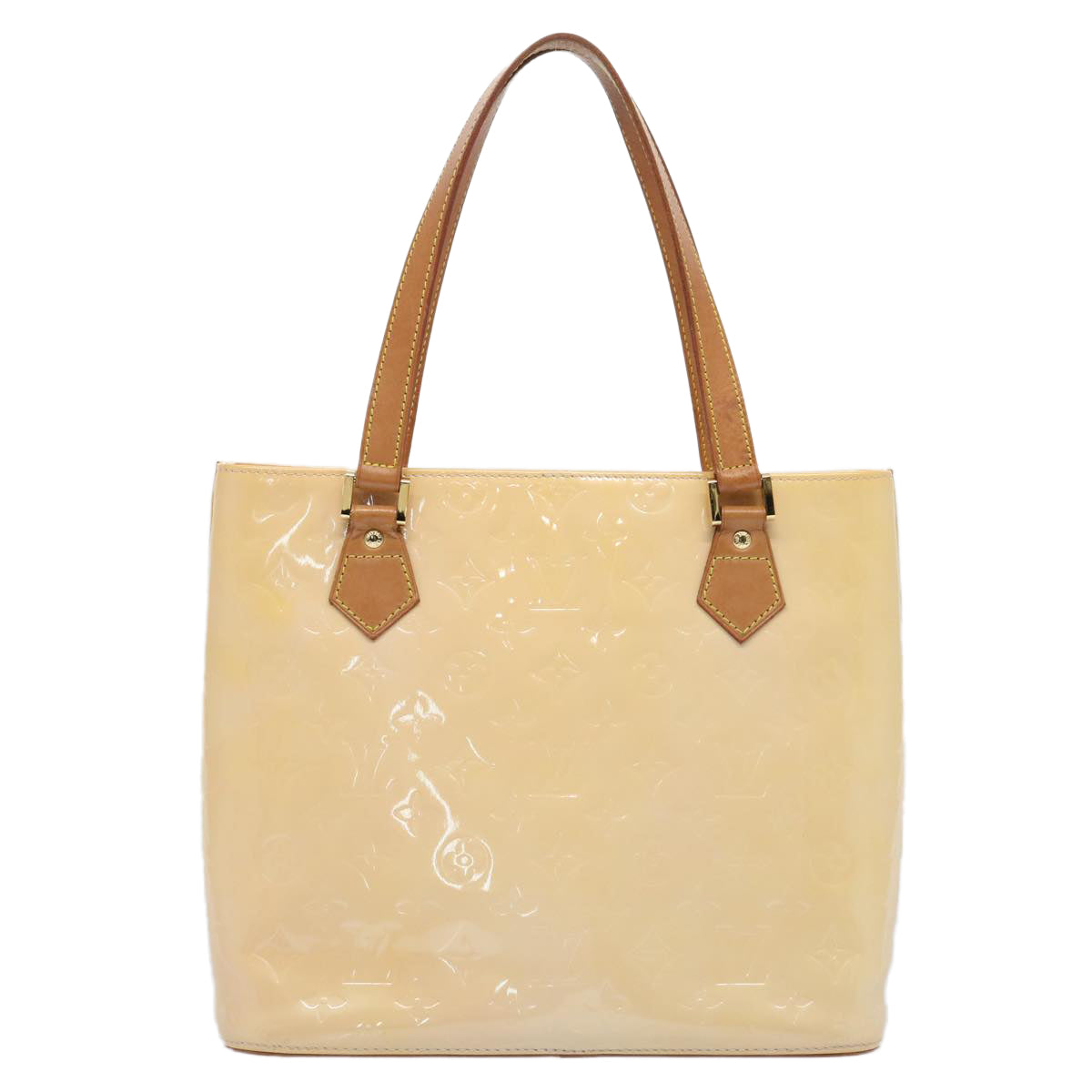 LOUIS VUITTON Monogram Vernis Houston Bag Marshmallow Pink M91302 fm3016