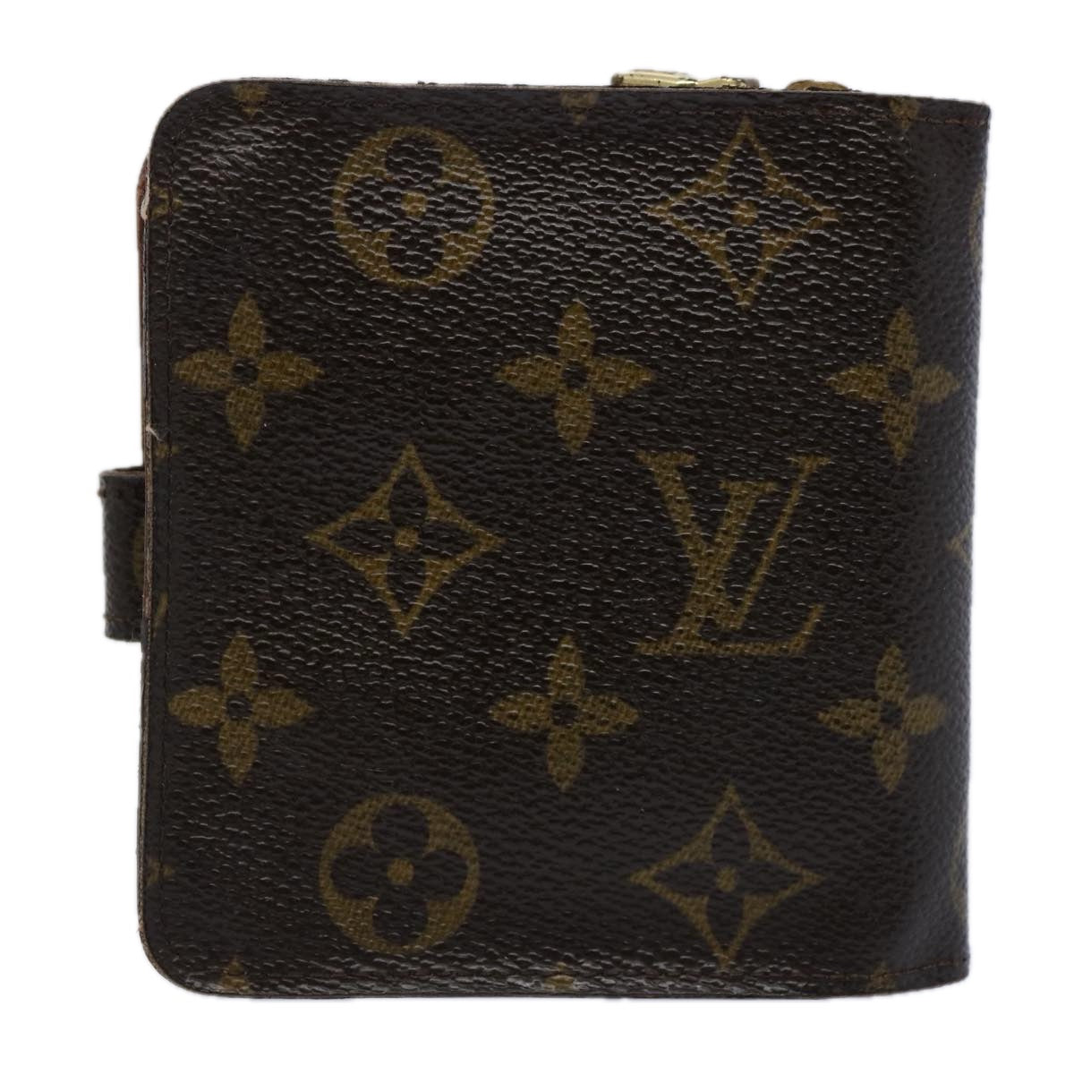 LOUIS VUITTON Monogram Compact Zip Wallet M61667 LV fm3083