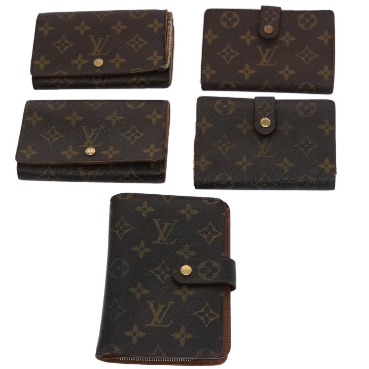 LOUIS VUITTON Monogram Wallet 5Set LV fm3089