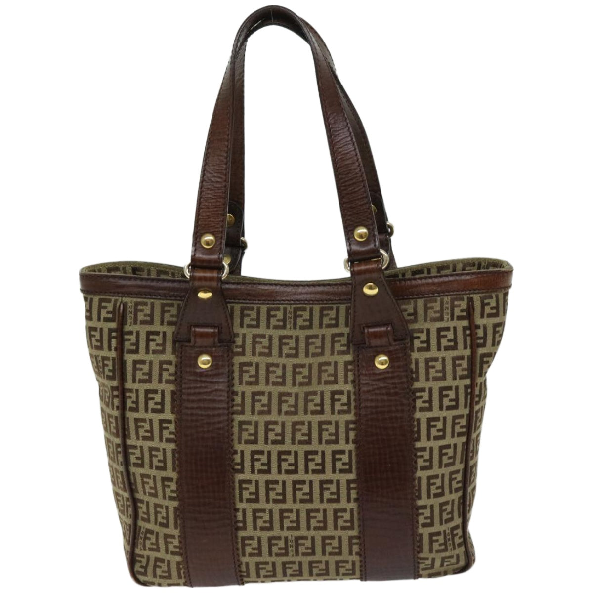 Luxury FendiZucchino Canvas Tote Bag Beigefm3244