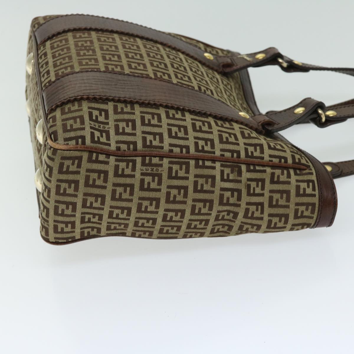 Luxury FendiZucchino Canvas Tote Bag Beigefm3244