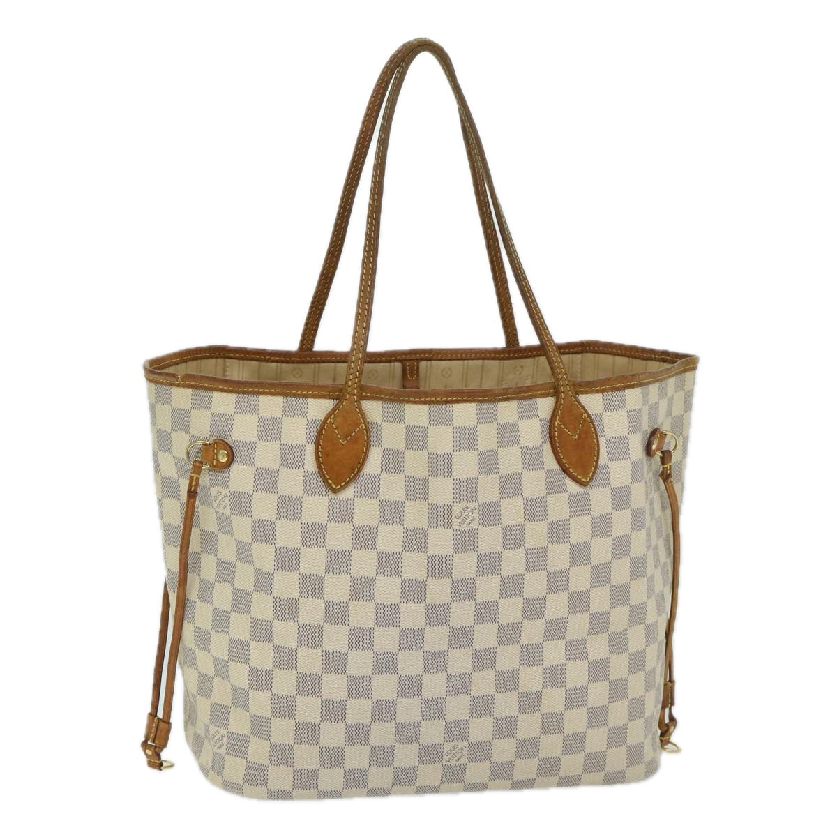 LOUIS VUITTON Damier Azur Neverfull MM Tote Bag N41605 LV fm3275