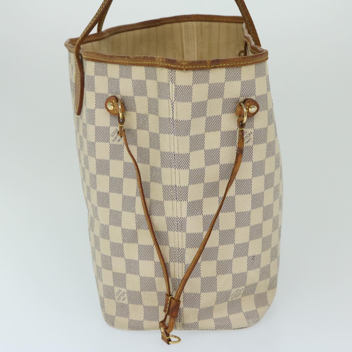 LOUIS VUITTON Damier Azur Neverfull MM Tote Bag N41605 LV fm3275