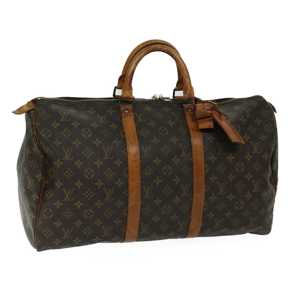 LOUIS VUITTON Monogram Keepall 50 Boston Bag M41426 LV fm3284