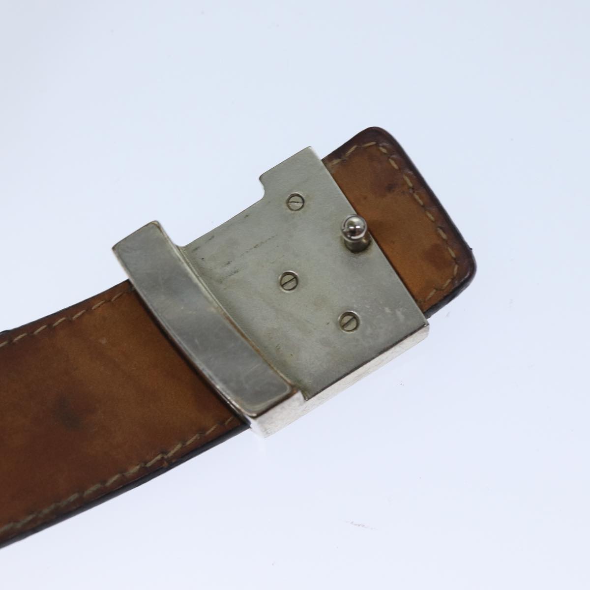 LOUIS VUITTON Epi Damier Belt Leather 3Set Black LV fm3295
