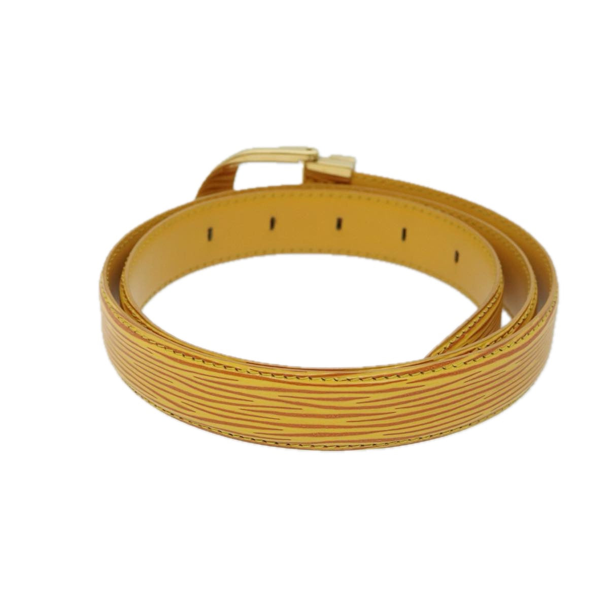 LOUIS VUITTON Epi Ceinture Belt 34/85 Yellow R10051 LV fm3296