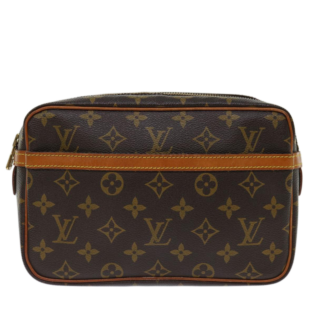 LOUIS VUITTON Monogram Compiegne 23 Clutch Bag M51847 LV fm3312