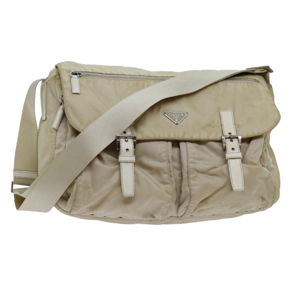 Luxury PradaShoulder Bag Nylon Beige fm3366