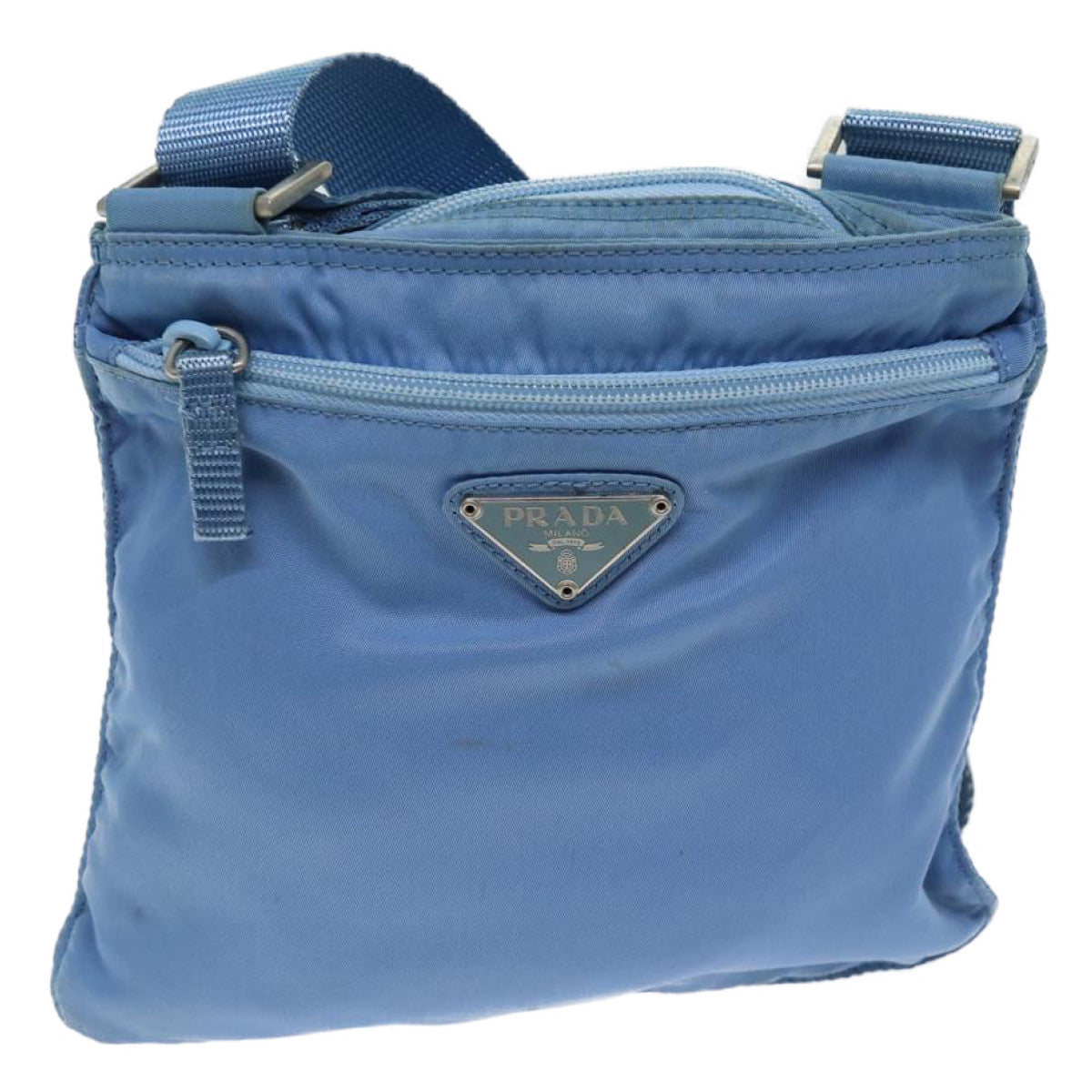 Luxury PradaShoulder Bag Nylon Blue fm3368