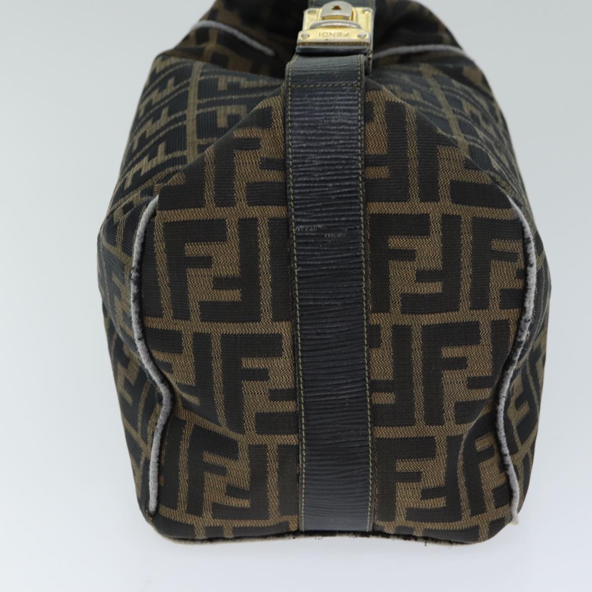 Luxury Fendi Zucca Canvas Hand Bag Black Brownfm3460