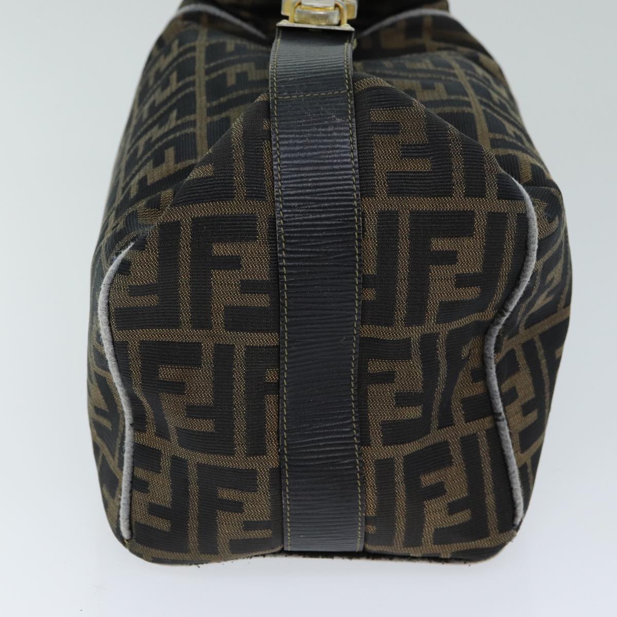 Luxury Fendi Zucca Canvas Hand Bag Black Brownfm3460