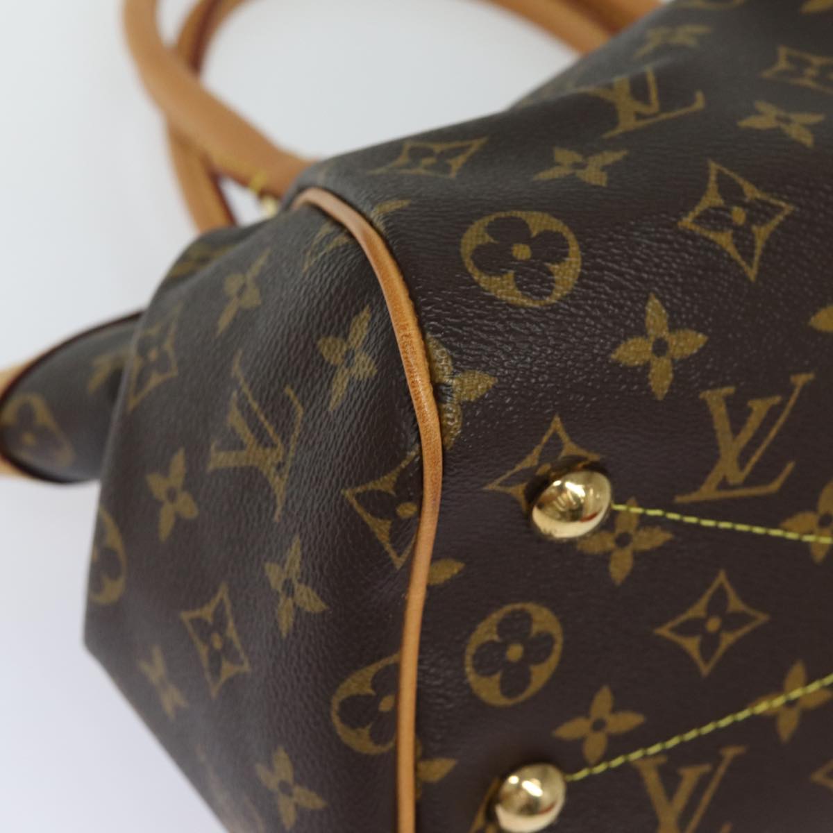 LOUIS VUITTON Monogram Tivori PM Hand Bag M40143 LV fm3550A