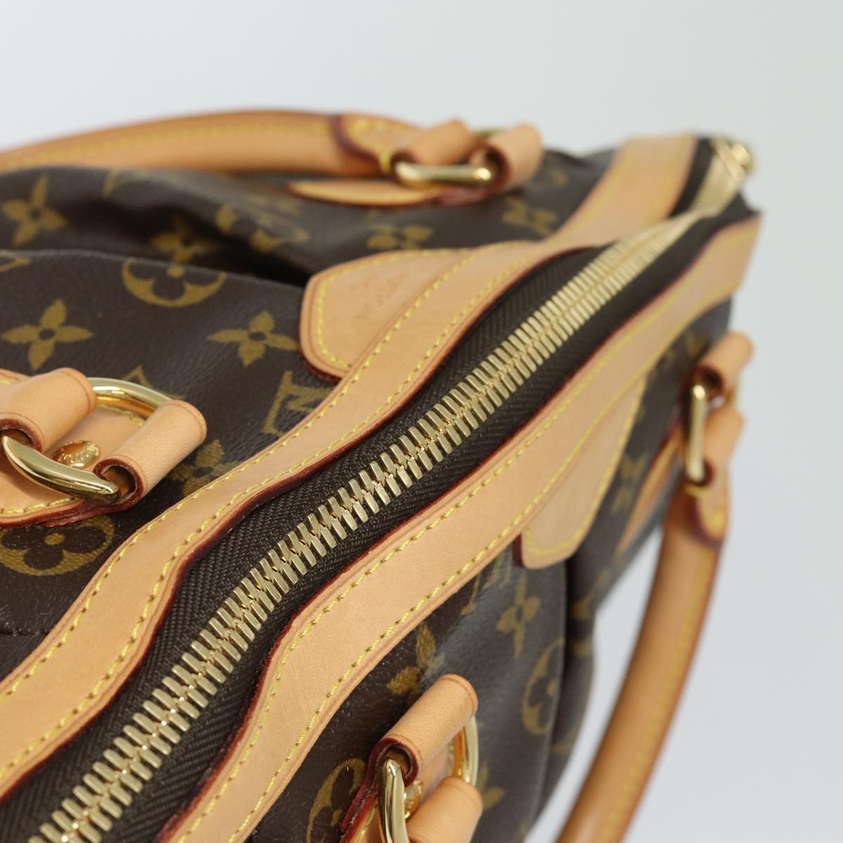 LOUIS VUITTON Monogram Tivori PM Hand Bag M40143 LV fm3550A