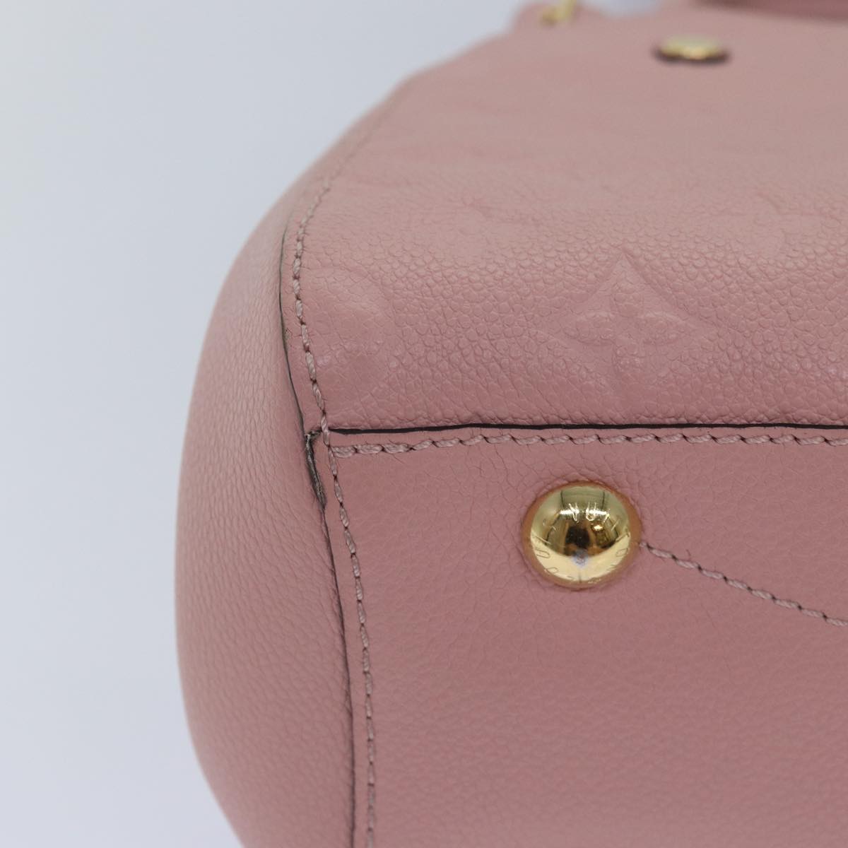 LOUIS VUITTON Monogram Empreinte Montaigne BB Bag Pink Rose M44123 fm3558A