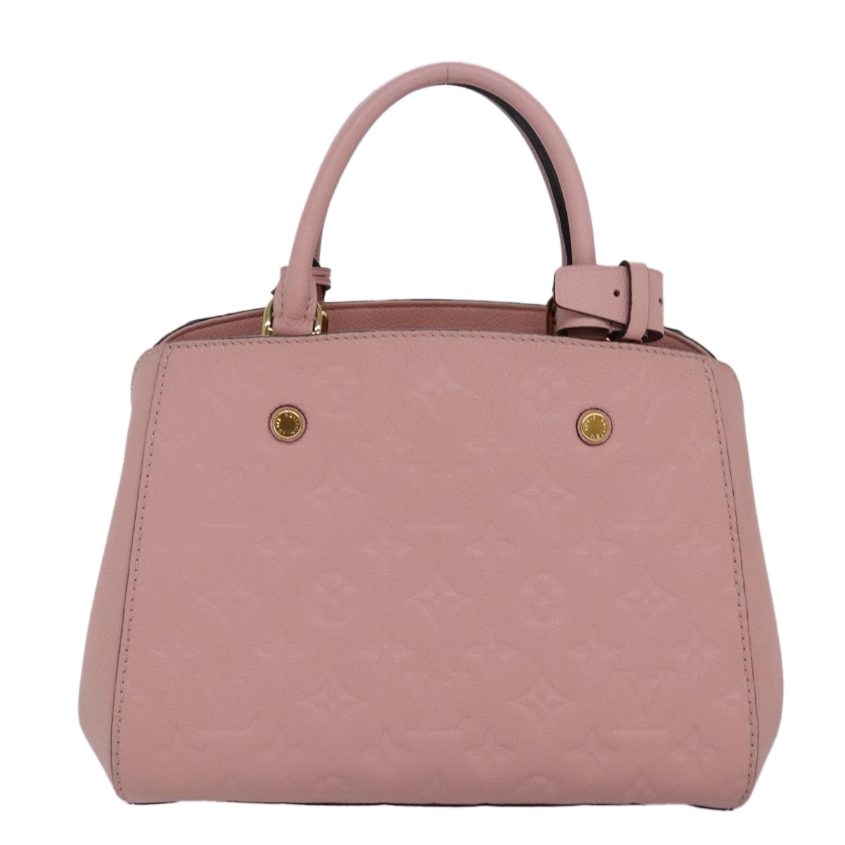 LOUIS VUITTON Monogram Empreinte Montaigne BB Bag Pink Rose M44123 fm3558A