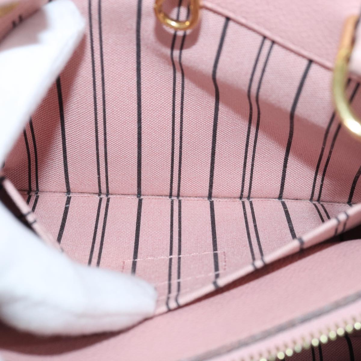 LOUIS VUITTON Monogram Empreinte Montaigne BB Bag Pink Rose M44123 fm3558A