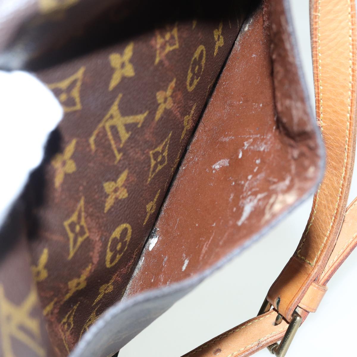LOUIS VUITTON Monogram Saint Cloud GM Shoulder Bag M51242 LV fm3576