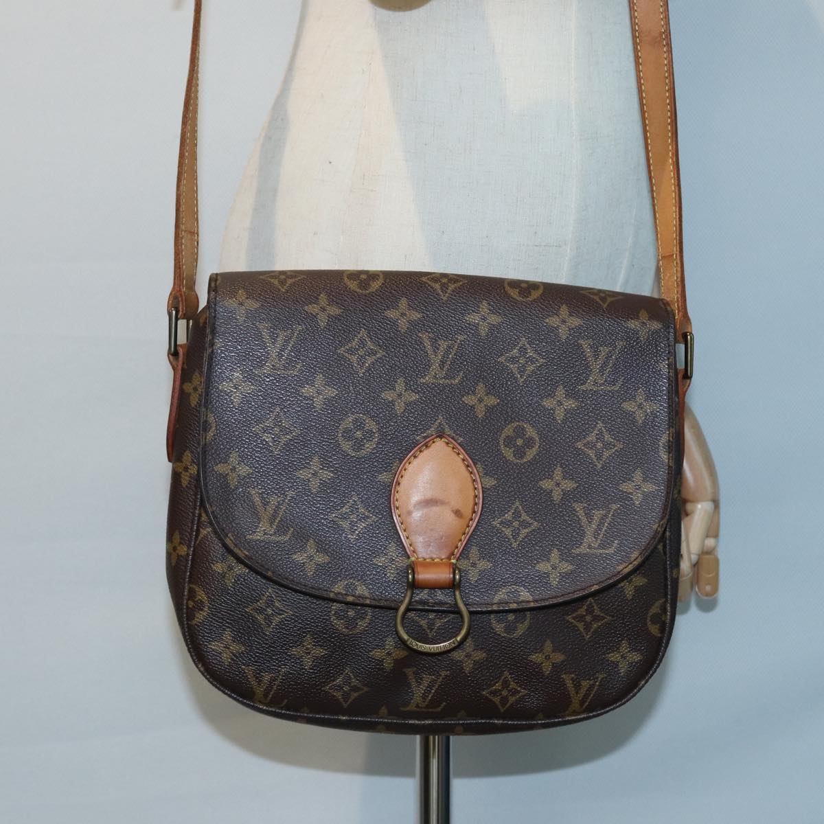 LOUIS VUITTON Monogram Saint Cloud GM Shoulder Bag M51242 LV fm3576