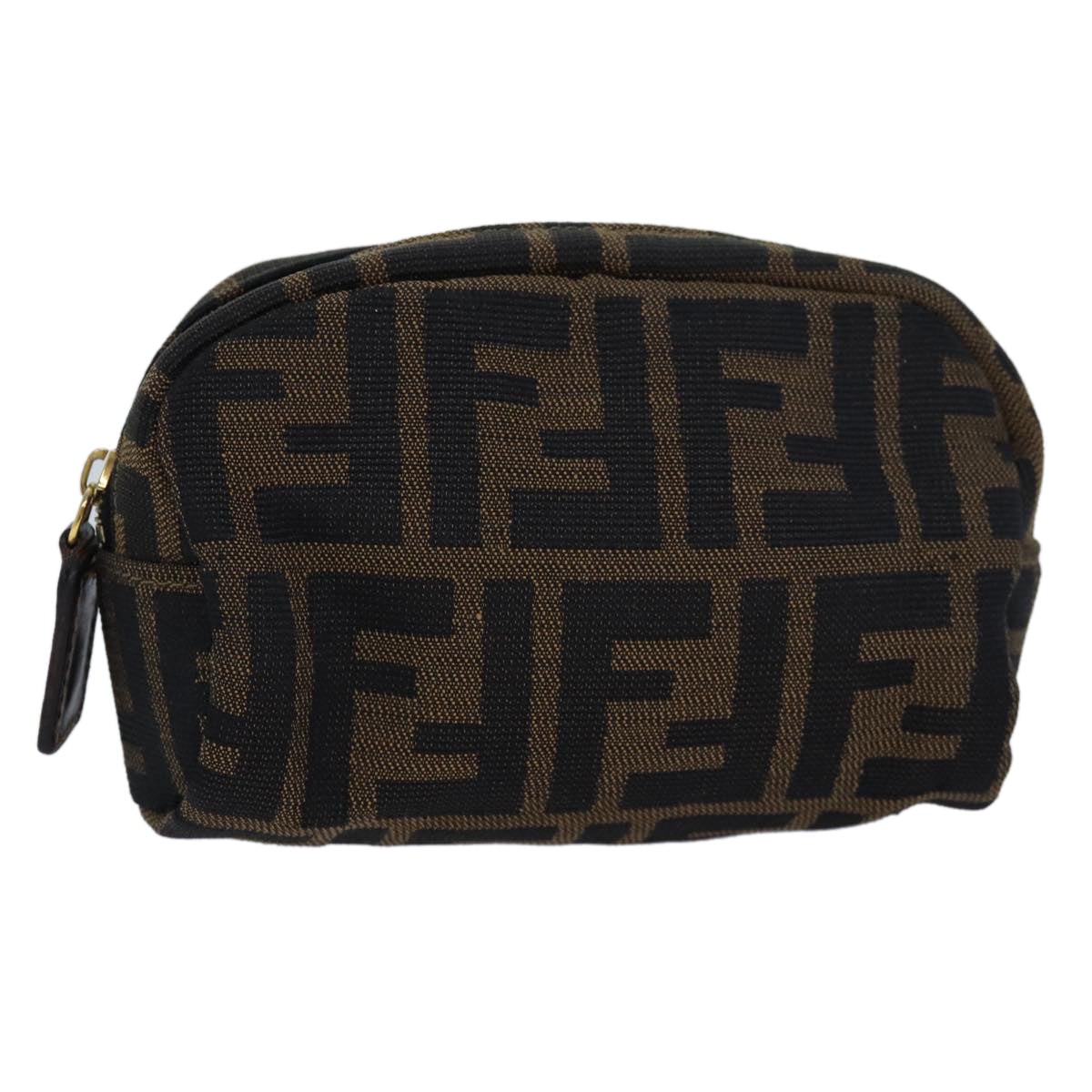 Luxury Fendi Zucca Canvas Pouch Brownfm3578