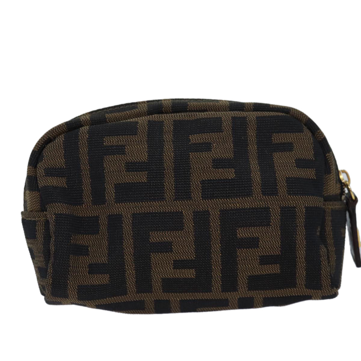 Luxury Fendi Zucca Canvas Pouch Brownfm3578