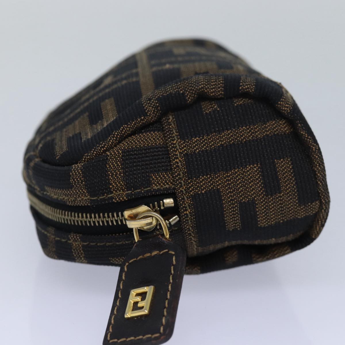 Luxury Fendi Zucca Canvas Pouch Brownfm3578