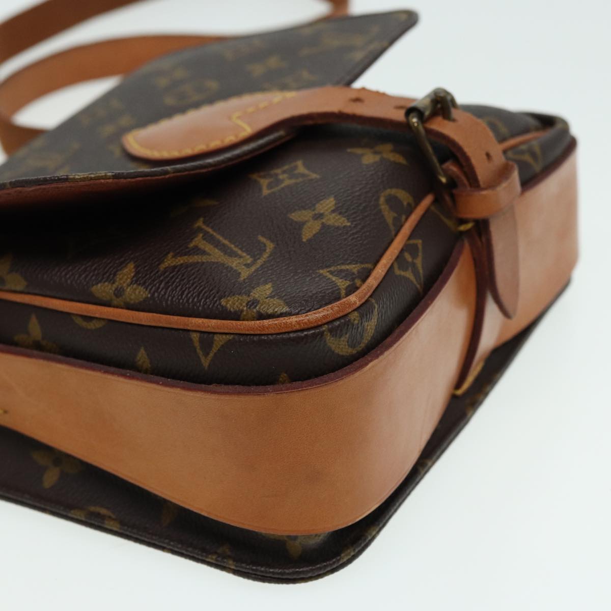 LOUIS VUITTON Monogram Cartouchiere MM Shoulder Bag M51253 LV fm3592