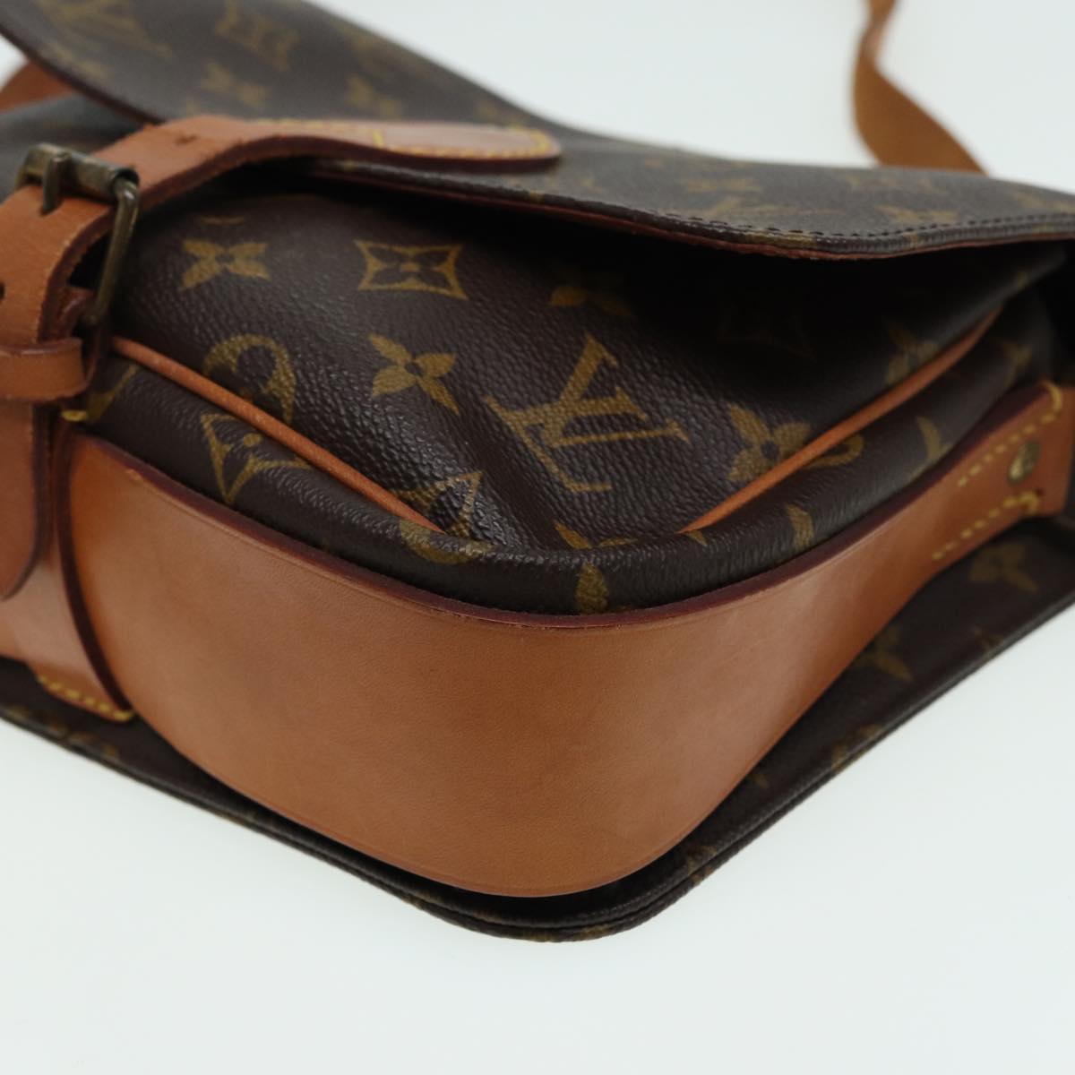LOUIS VUITTON Monogram Cartouchiere MM Shoulder Bag M51253 LV fm3592
