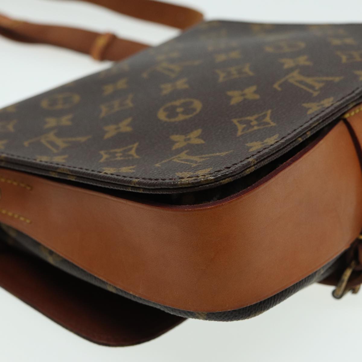 LOUIS VUITTON Monogram Cartouchiere MM Shoulder Bag M51253 LV fm3592