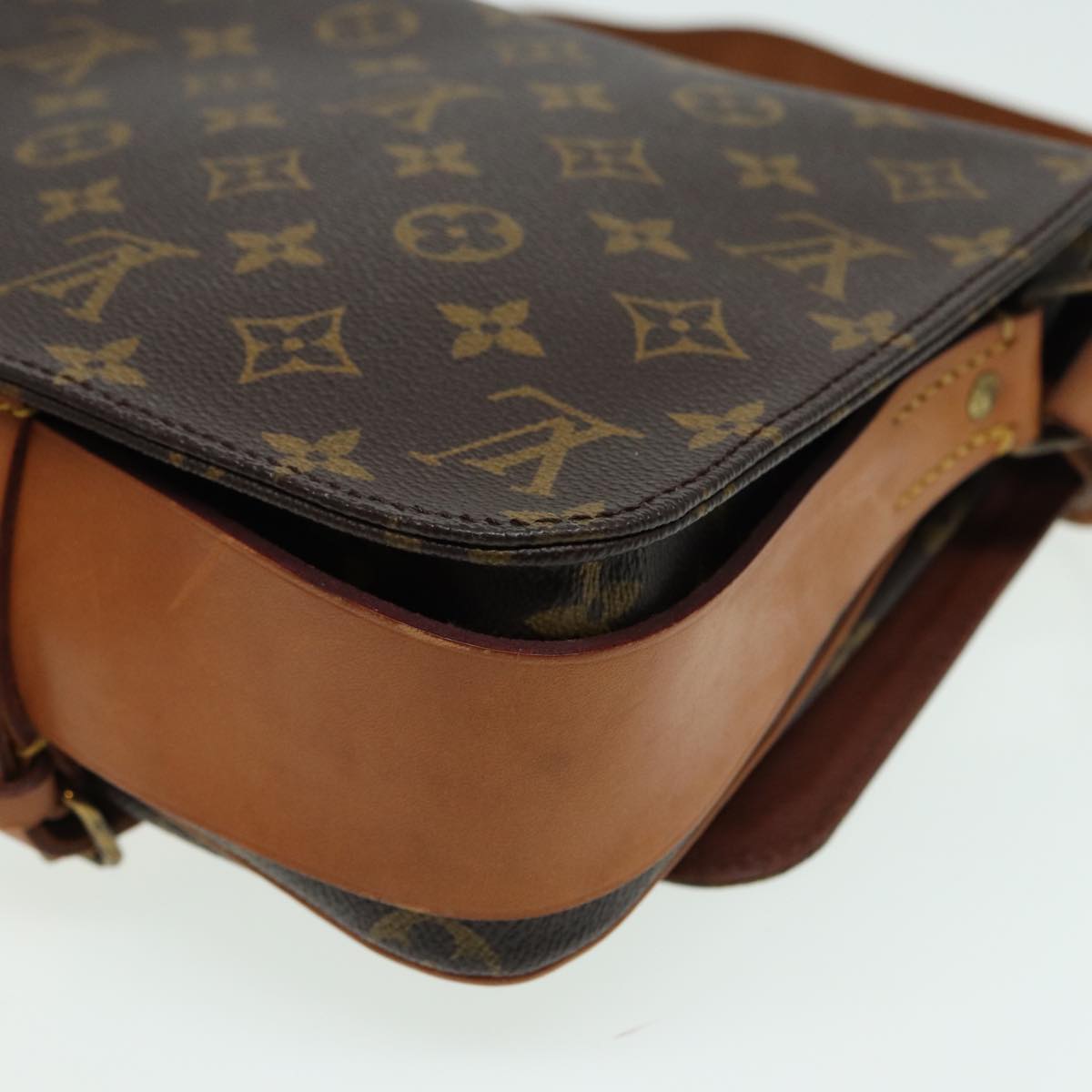 LOUIS VUITTON Monogram Cartouchiere MM Shoulder Bag M51253 LV fm3592