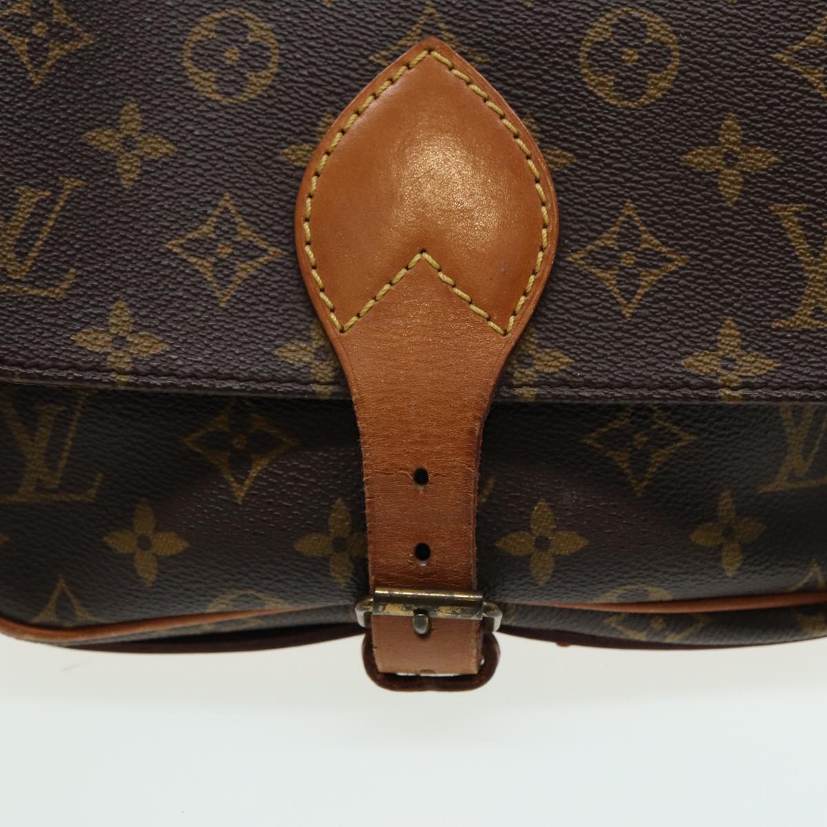 LOUIS VUITTON Monogram Cartouchiere MM Shoulder Bag M51253 LV fm3592