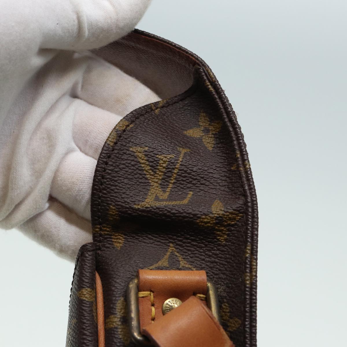 LOUIS VUITTON Monogram Cartouchiere MM Shoulder Bag M51253 LV fm3592