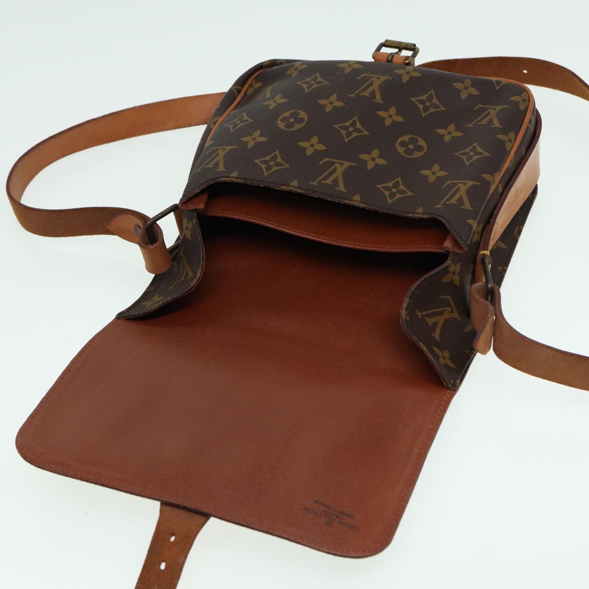 LOUIS VUITTON Monogram Cartouchiere MM Shoulder Bag M51253 LV fm3592