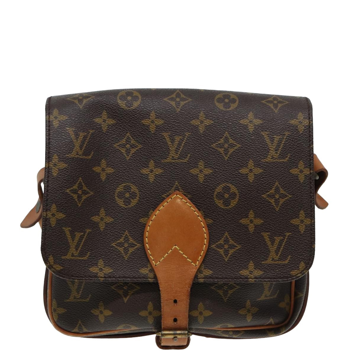 LOUIS VUITTON Monogram Cartouchiere MM Shoulder Bag M51253 LV fm3592