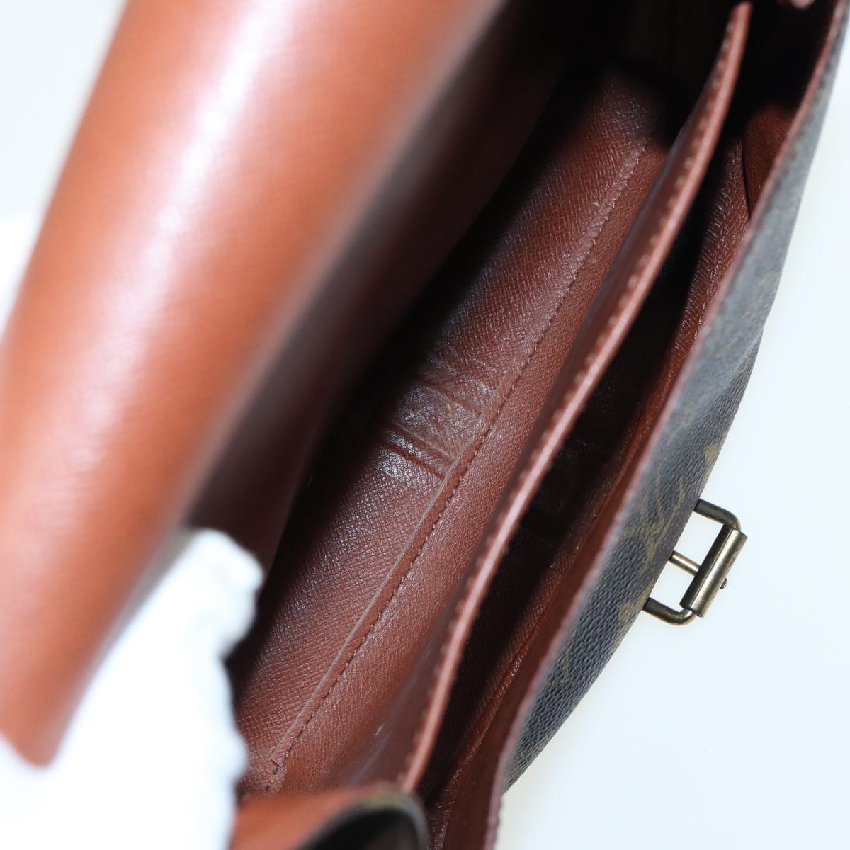 LOUIS VUITTON Monogram Cartouchiere MM Shoulder Bag M51253 LV fm3592
