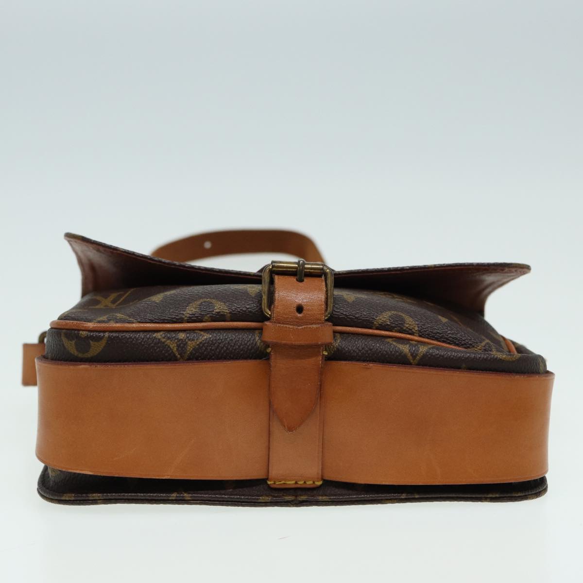 LOUIS VUITTON Monogram Cartouchiere MM Shoulder Bag M51253 LV fm3592